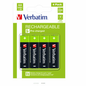 Baterije Verbatim #49517 AA punjive, 1.2V, 2500mAh, 4PK/HR6
